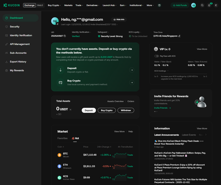 1. Ku Coin Dashboard