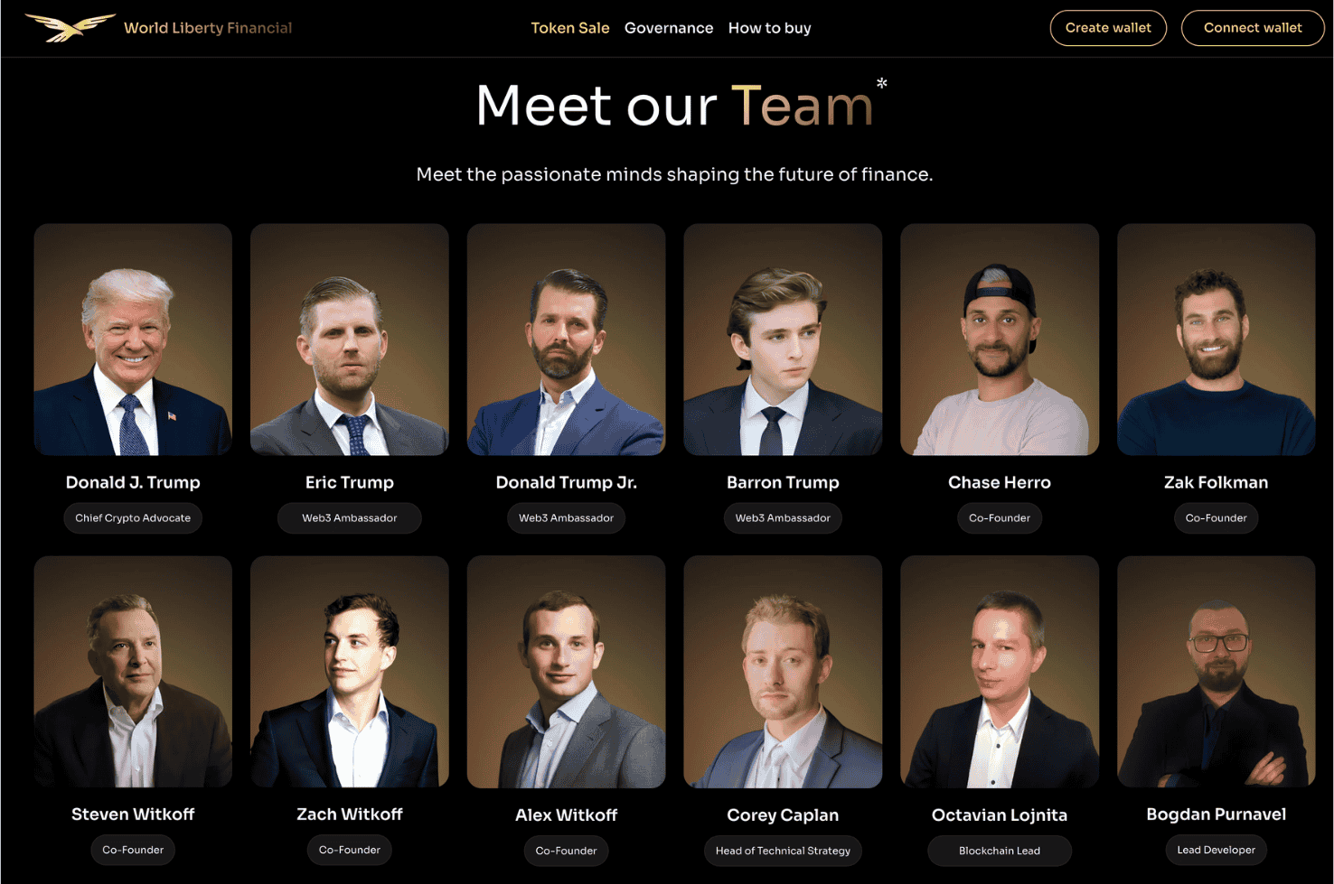 World Liberty Financial Team
