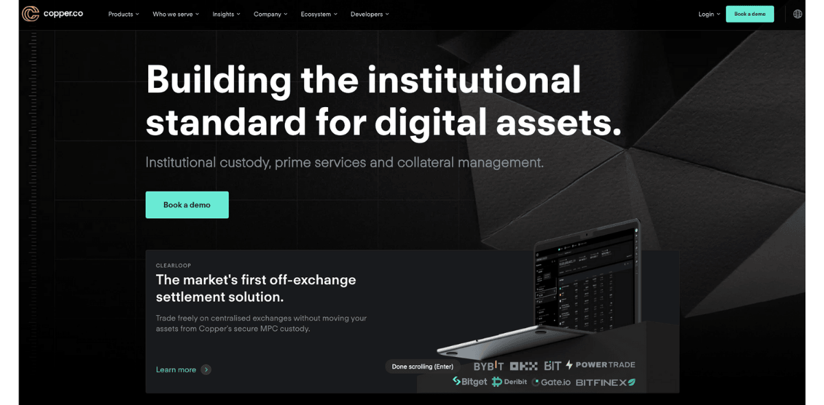 Copper.io Home Page