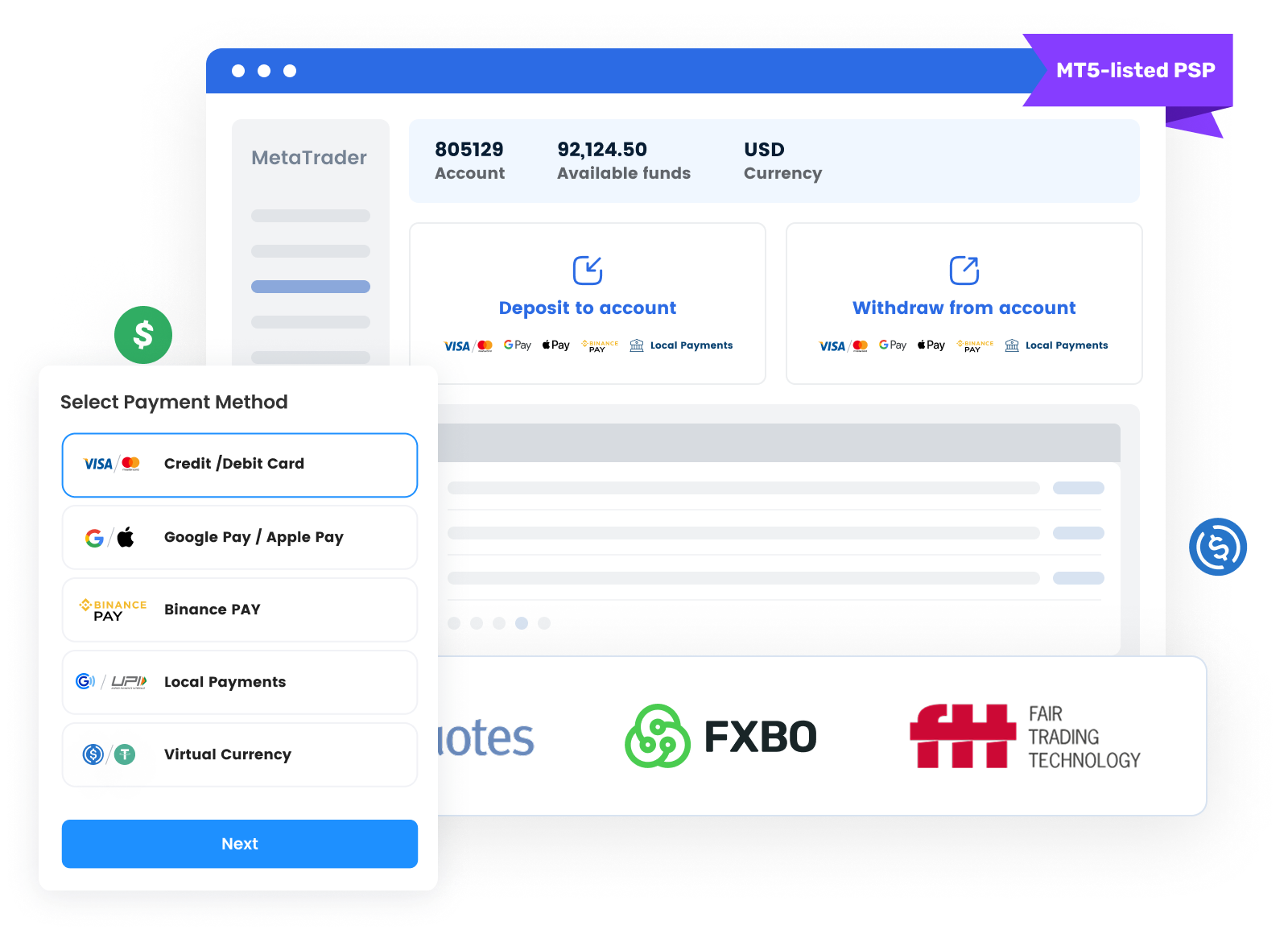 UniPayment MT5 Integration